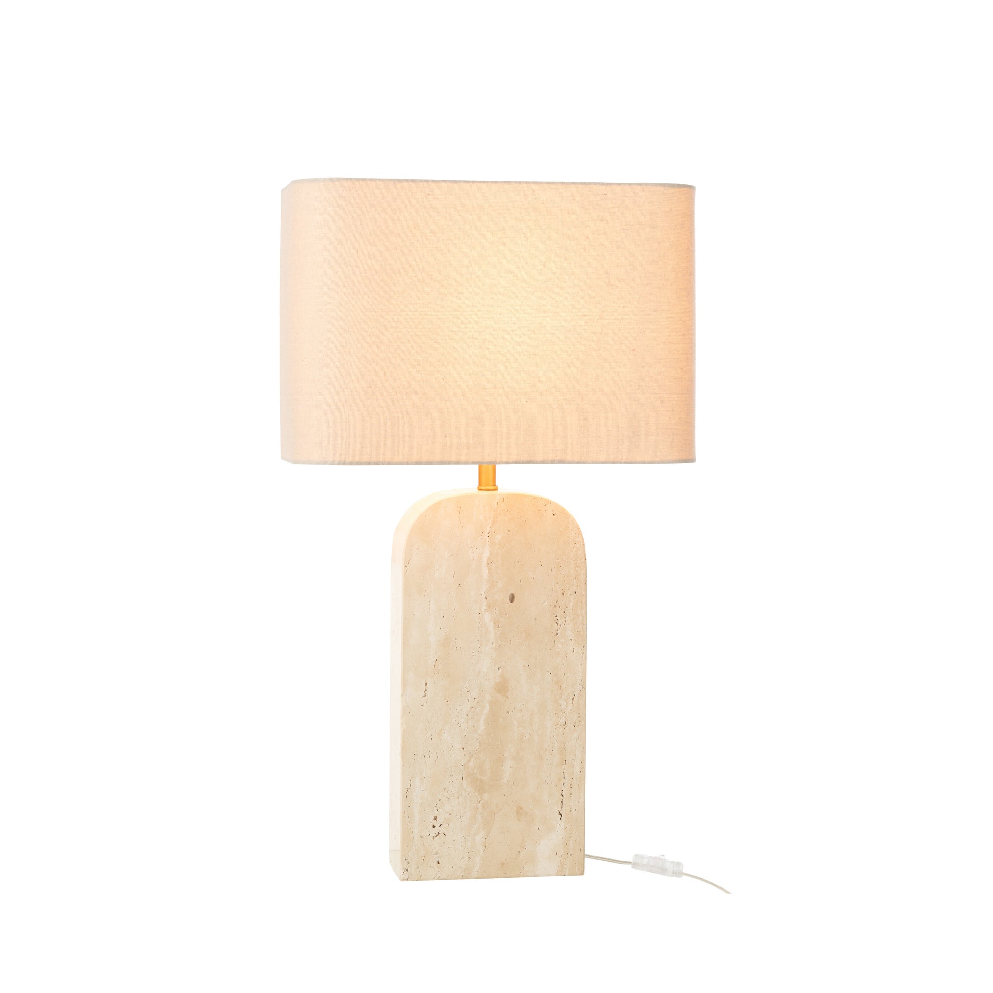 Candeeiro de mesa Travertino bege