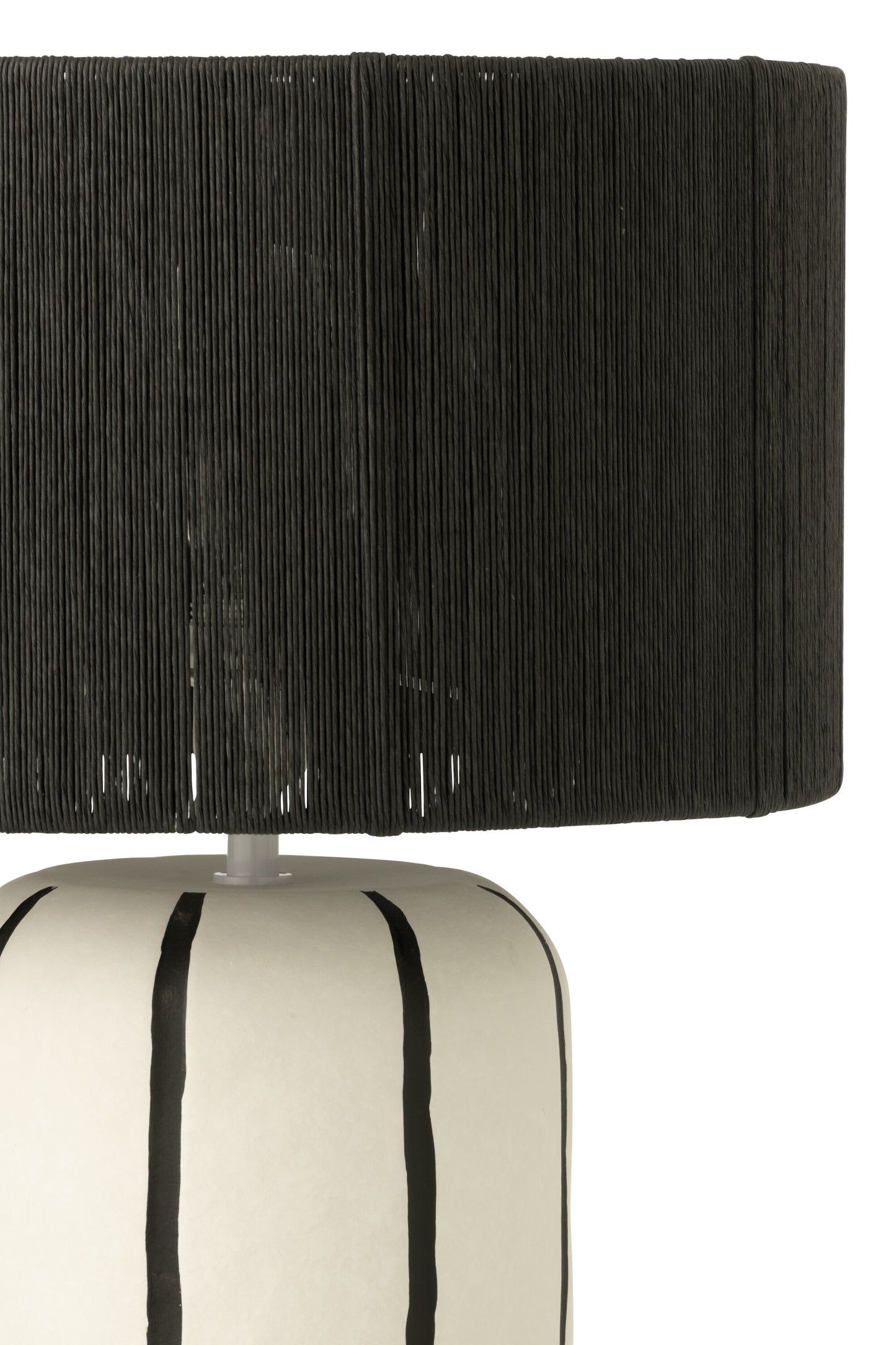 Candeeiro_mesa_riscas_brancas_pretas