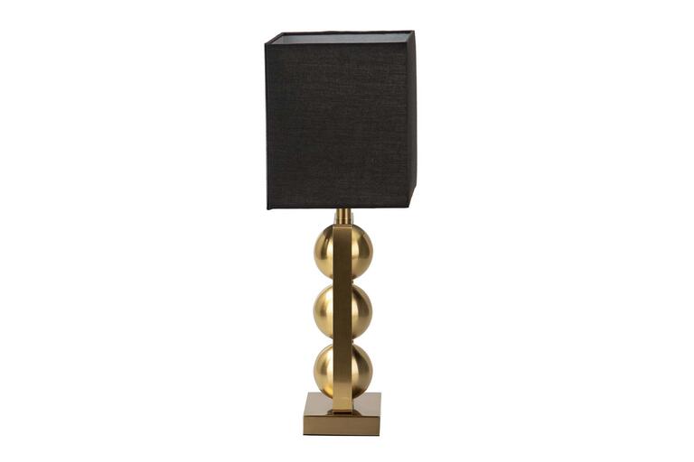 Candeeiro de mesa Indy dourado e preto