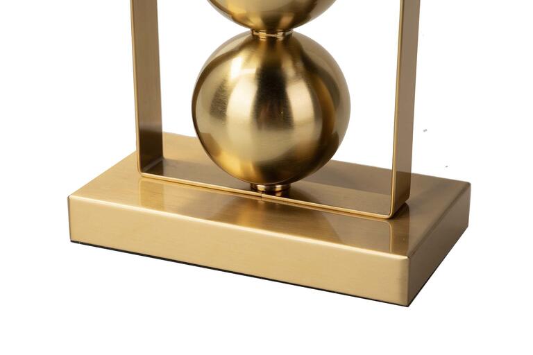 Candeeiro de mesa Indy dourado e preto