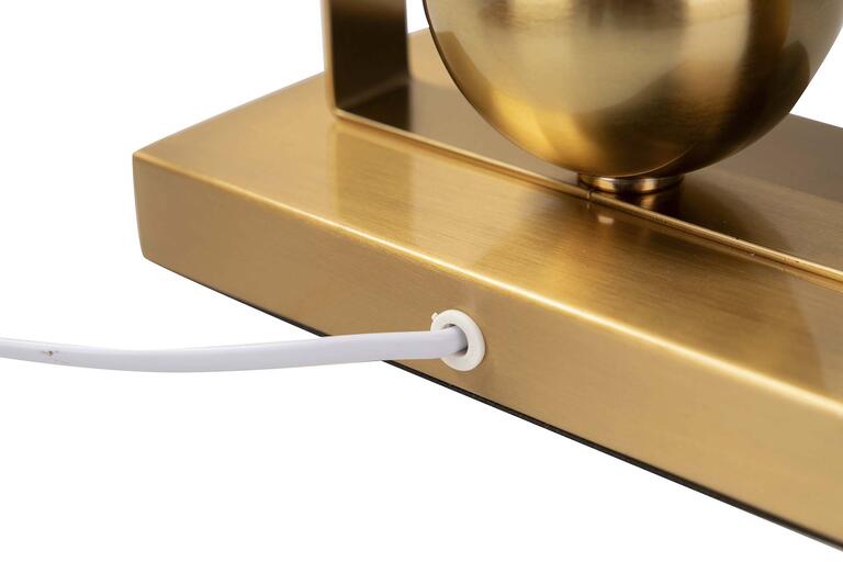 Candeeiro de mesa Indy dourado e preto