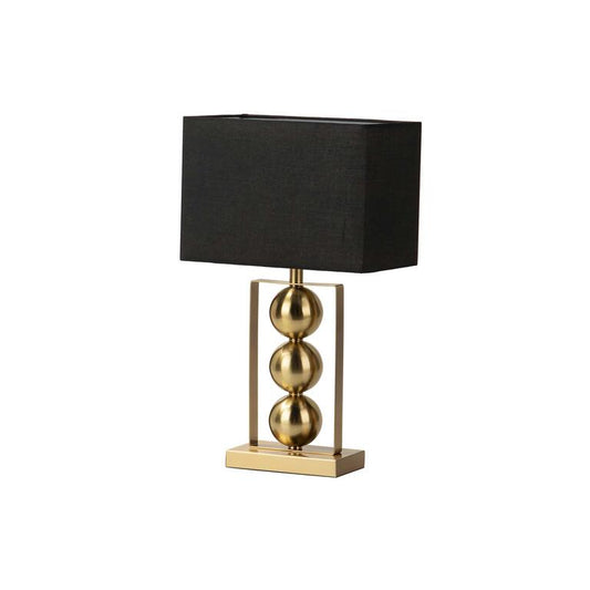 Candeeiro de mesa Indy dourado e preto