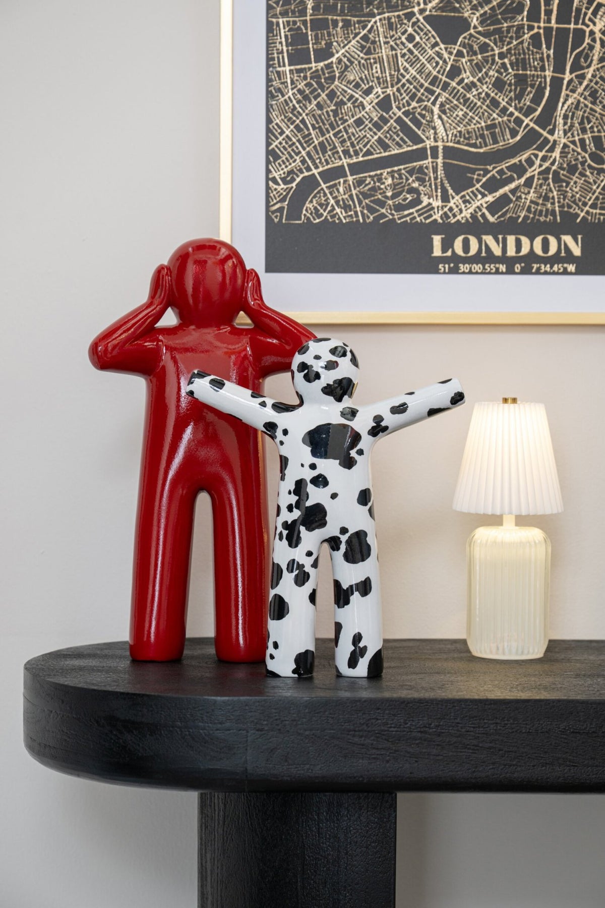 Candeeiro de mesa portátil Lola branco