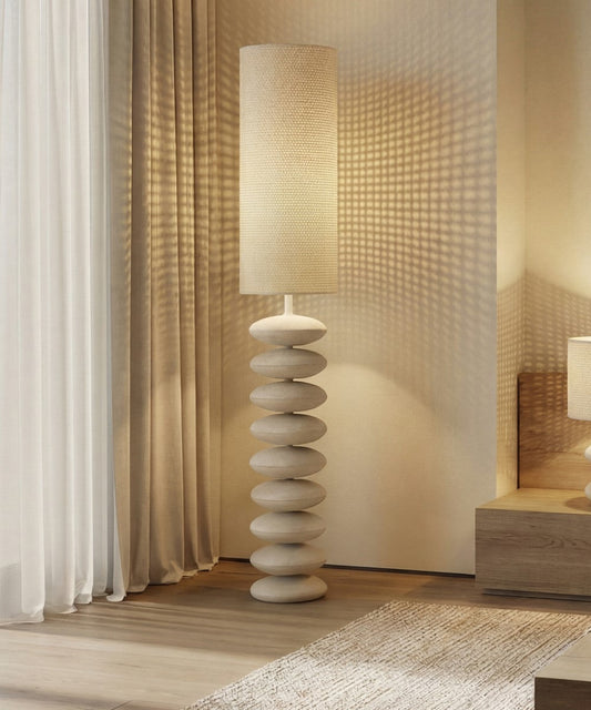 Candeeiro de pé Ulagiri bege