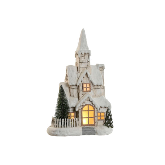 Casa de Natal branca iluminada LED