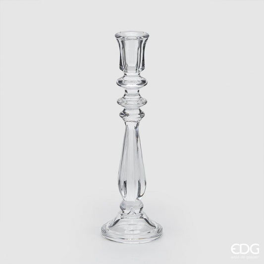 Castiçal de vidro  decorativo 32,7 cm