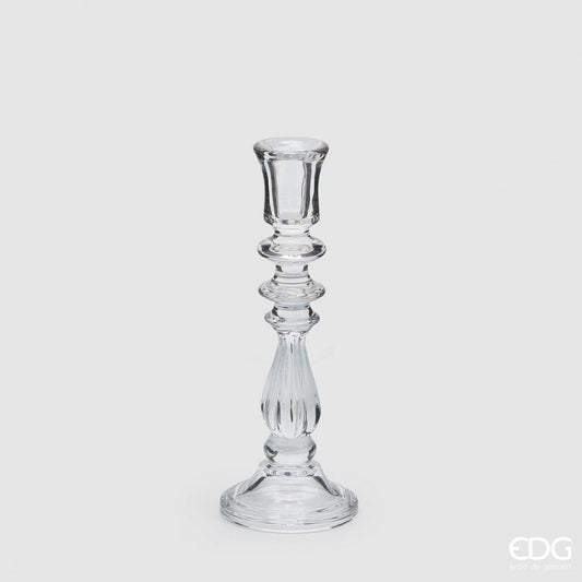 Castiçal em vidro decorativo 27,6 cm