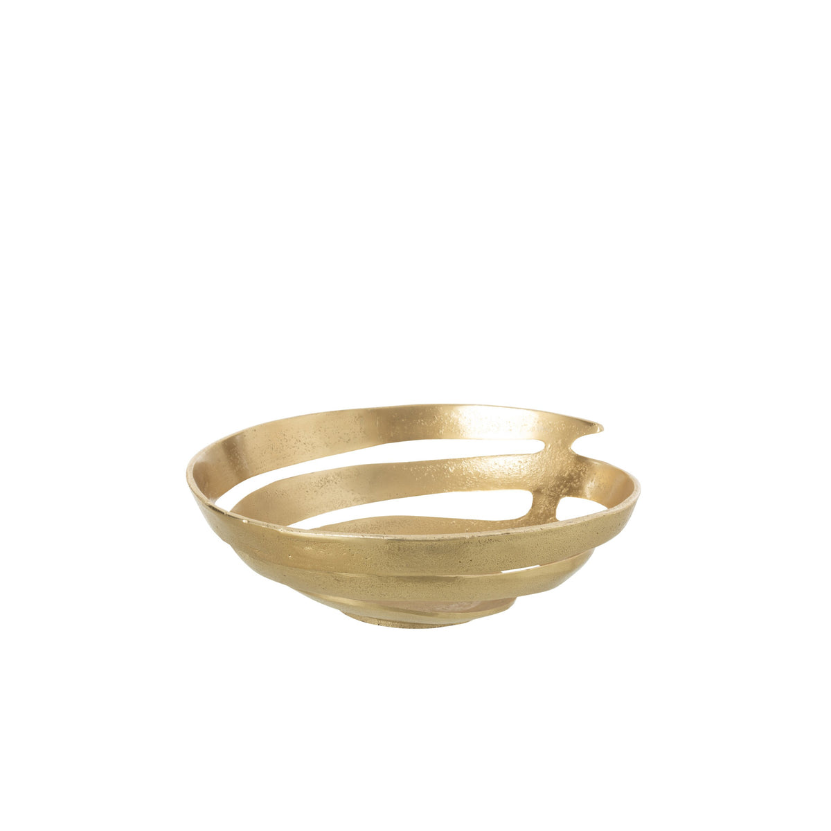 Taça Decorativa em Alumínio Dourado