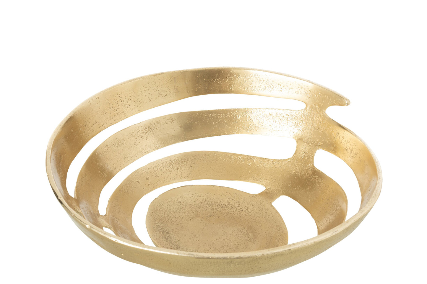 Taça Decorativa em Alumínio Dourado