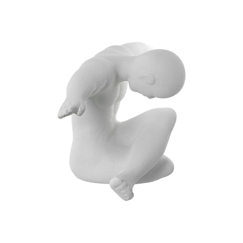 Escultura em cerâmica Atleta branco