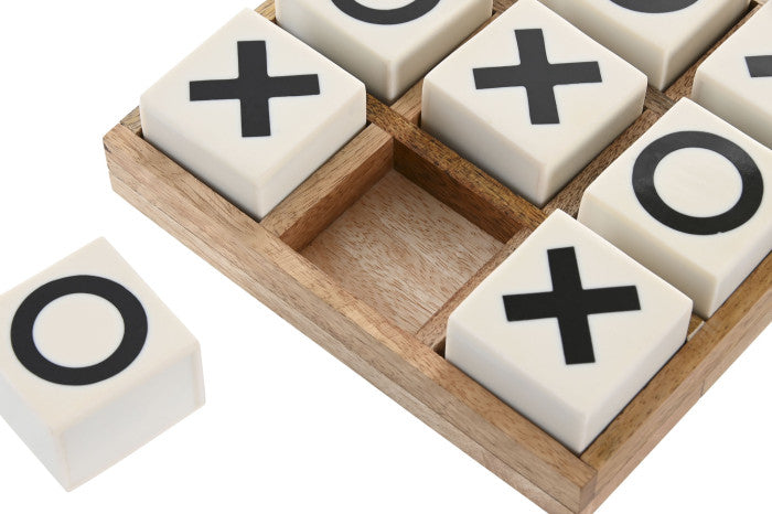 Jogo do Galo branco e madeira