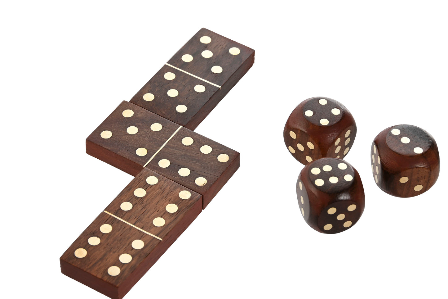 Jogo dominó caixa madeira e vidro