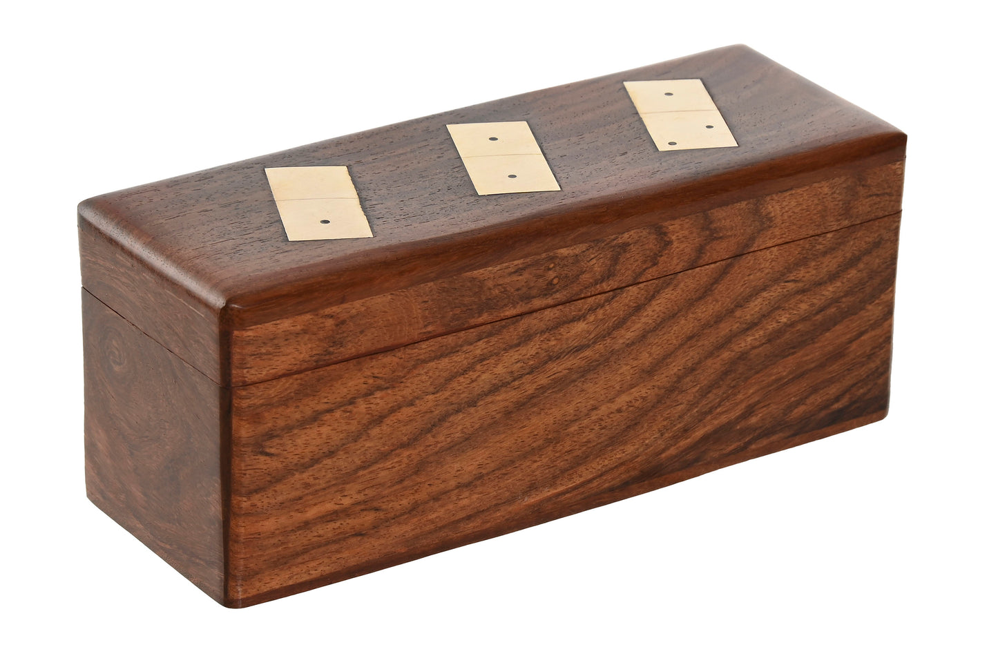 Jogo dominó caixa madeira