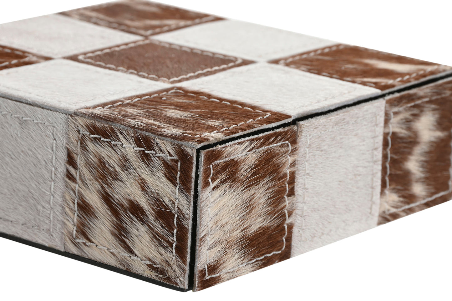 Jogo do Galo com caixa de pele castanho