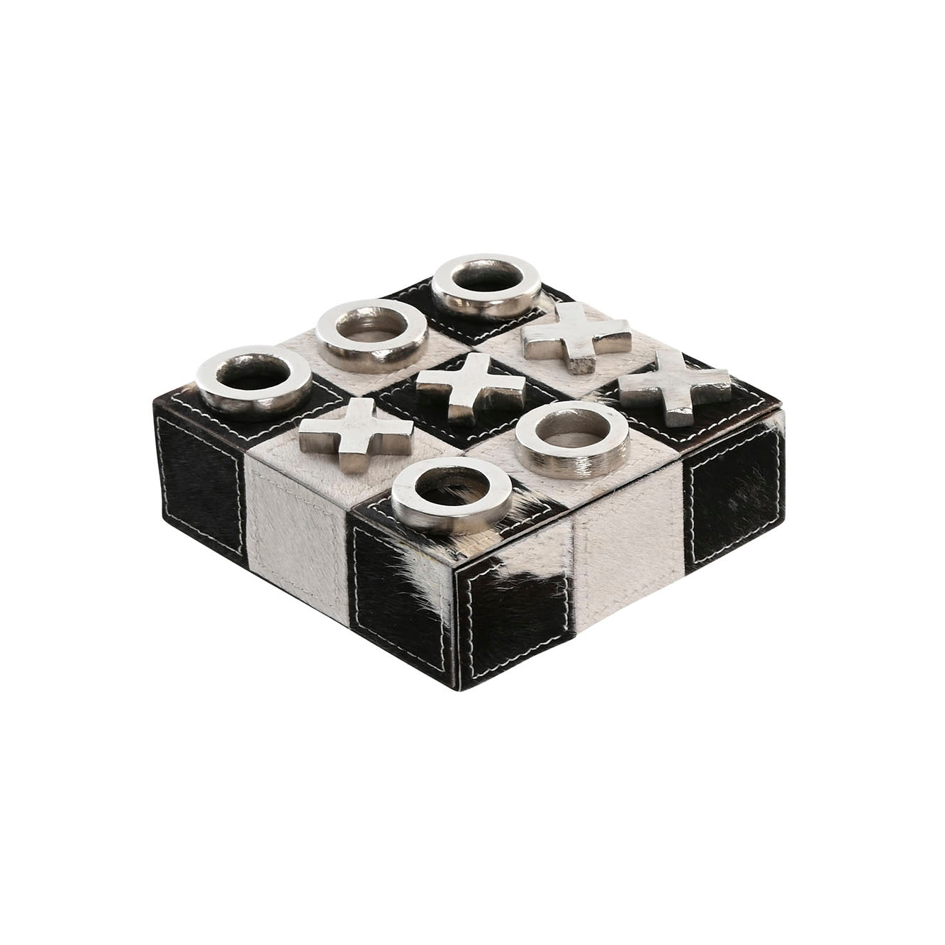 Jogo do Galo com caixa de pele preto