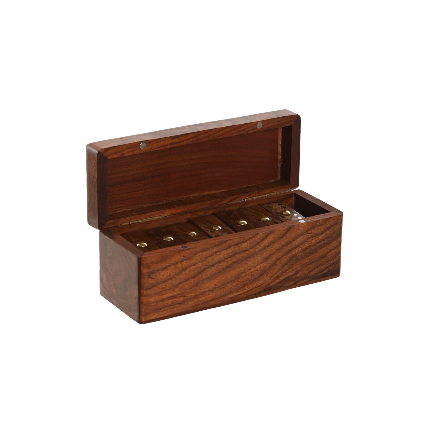 Jogo dominó caixa madeira