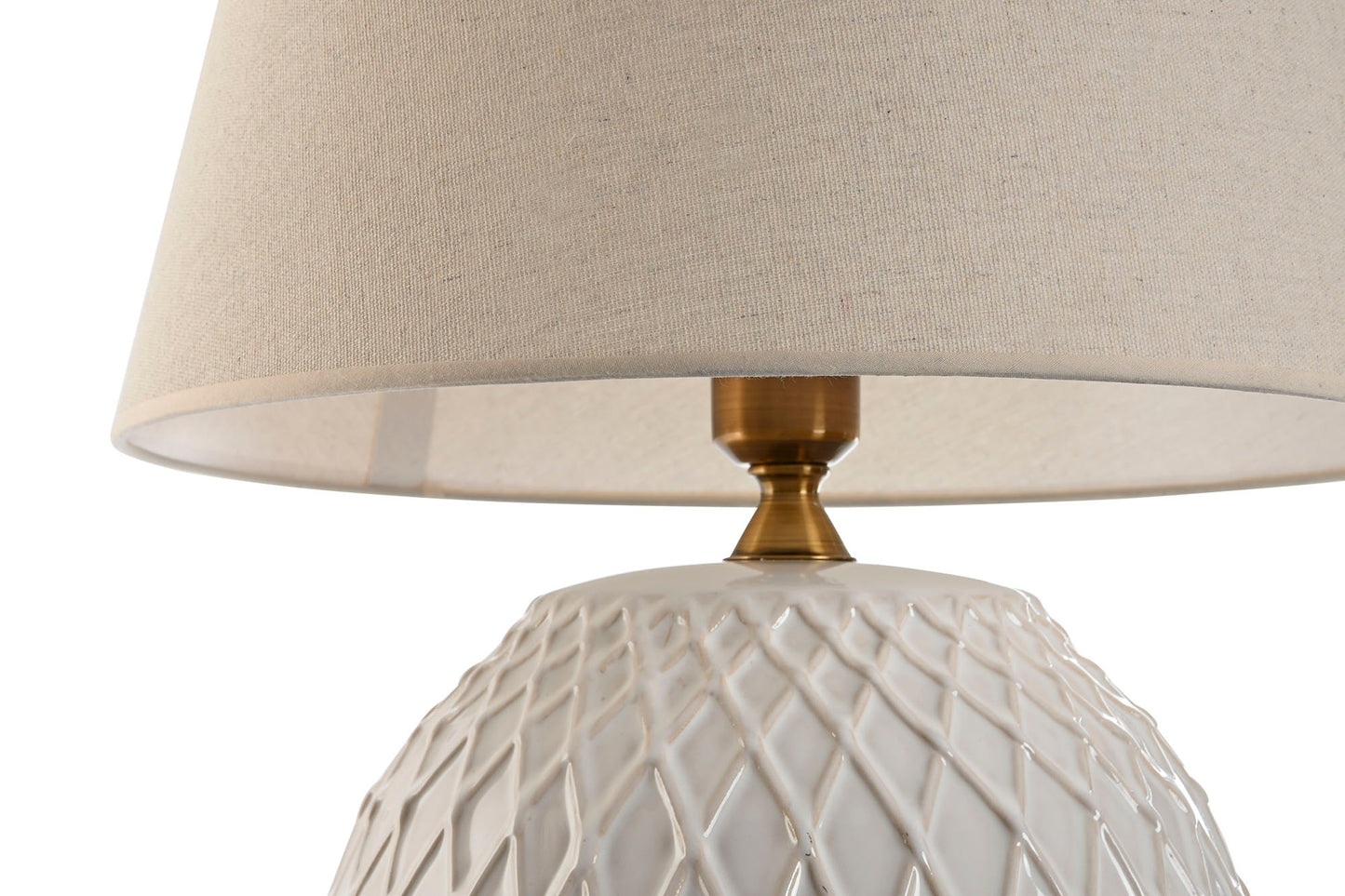 Candeeiro de mesa Trelis branco