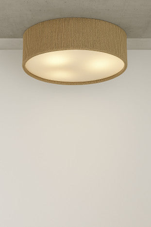 Candeeiro teto Sissi corda castanho