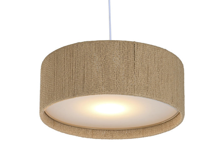 Candeeiro teto Sissi corda castanho