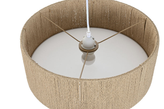 Candeeiro teto Sissi corda castanho