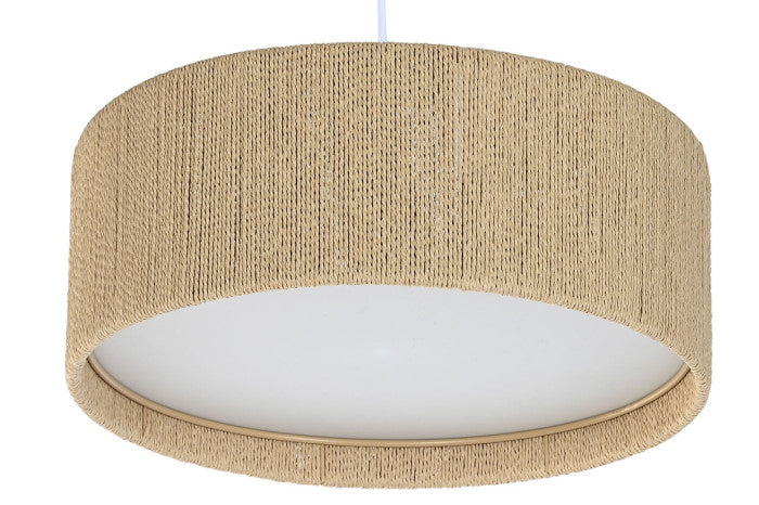 Candeeiro teto Sissi corda castanho