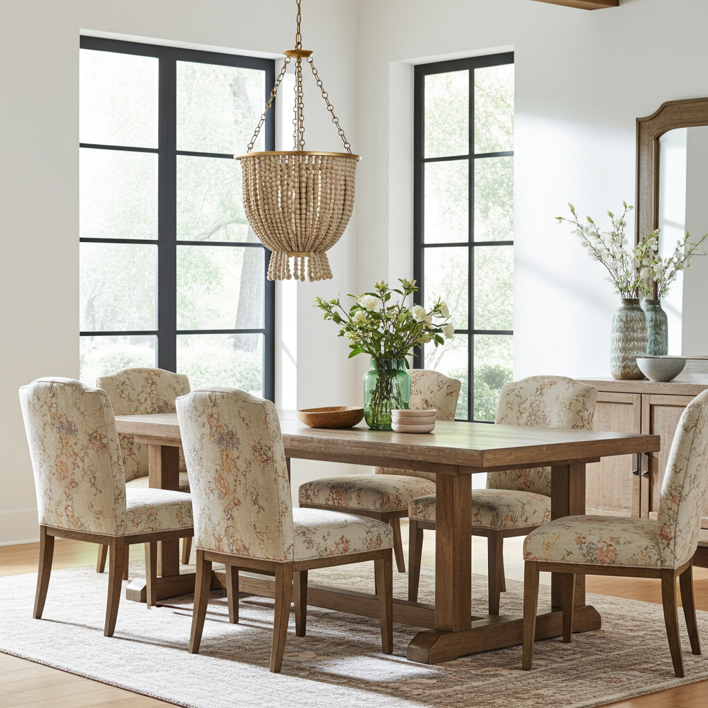 Candeeiro teto Vintage Design dourado e madeira