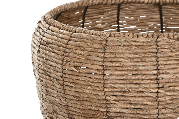 Vasos Liris fibra natural castanho, 3 uni.