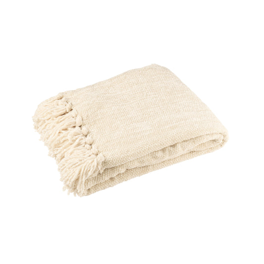 Manta Chenille bege