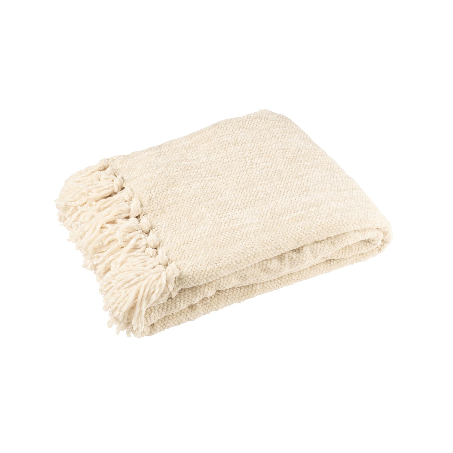  Manta Chenille bege 130x180cm