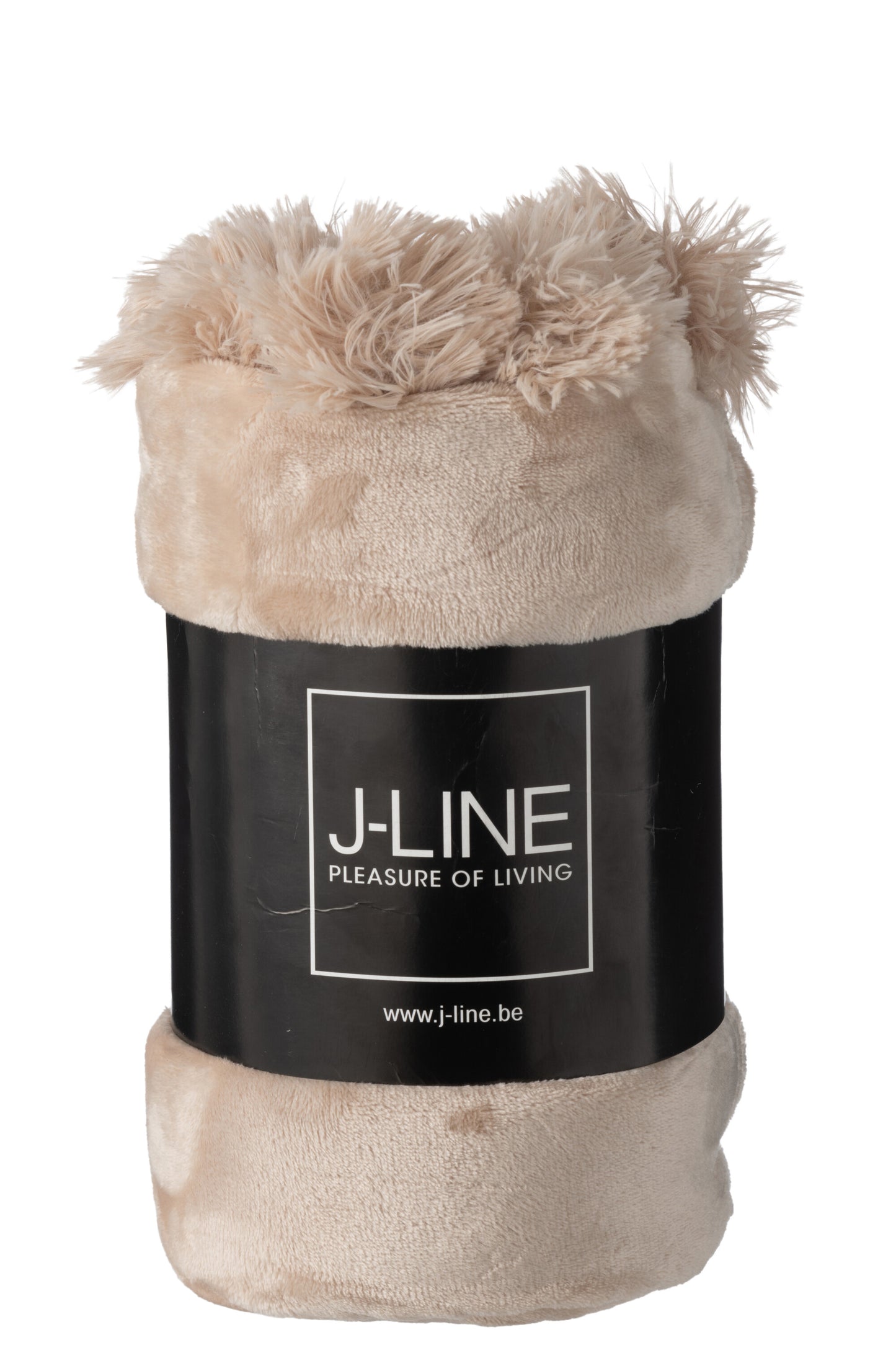 Manta de Pompons bege