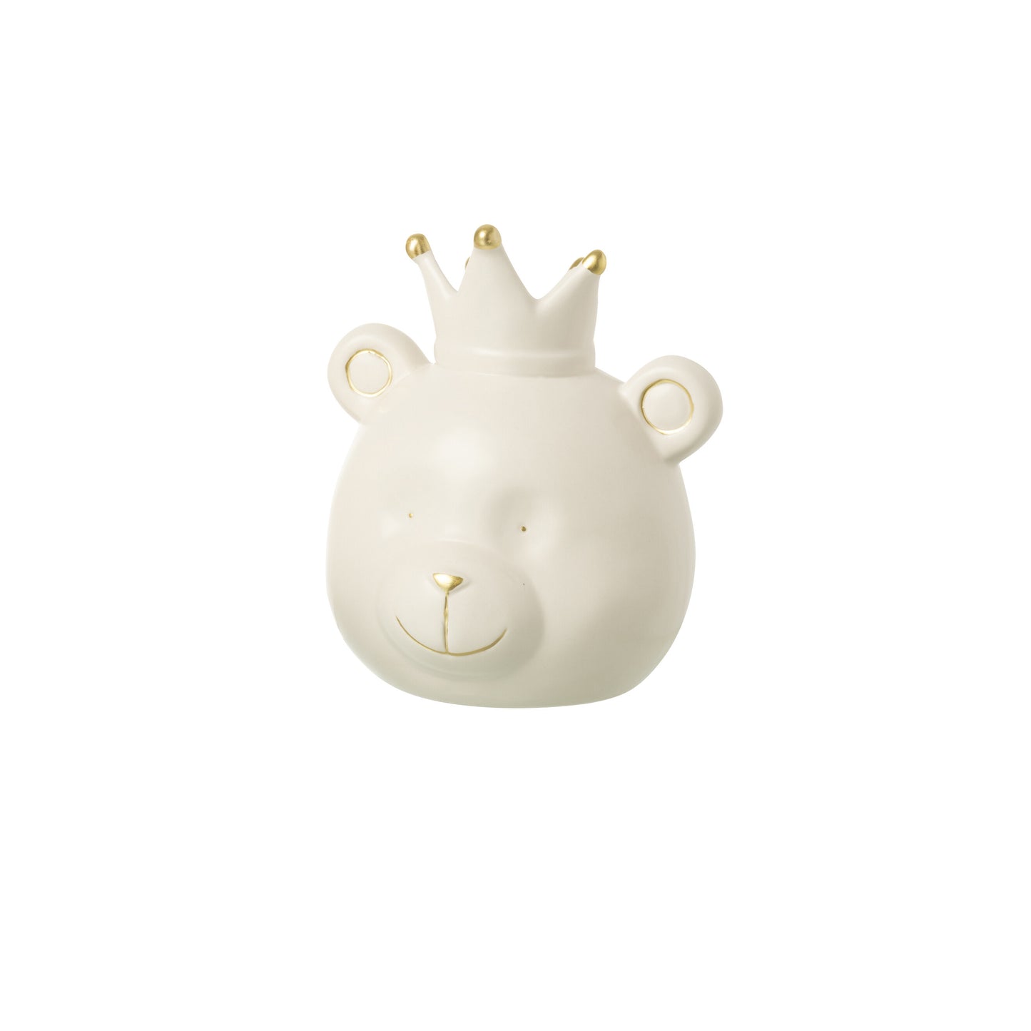 Mealheiro animal branco e dourado