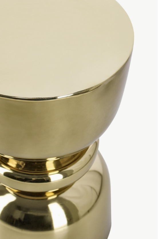 Mesa de apoio Animesh metal dourado 