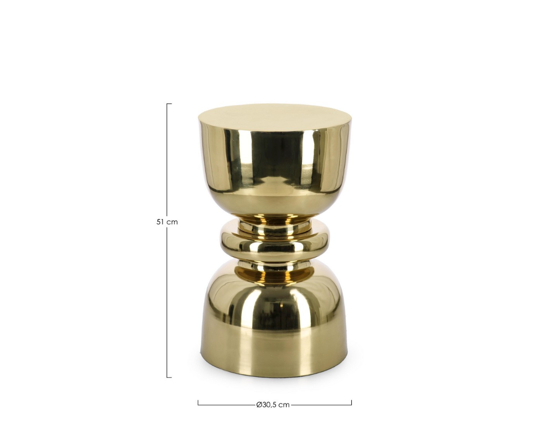 Mesa de apoio Animesh metal dourado 