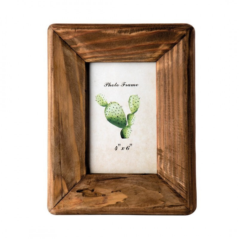 Moldura Rústica em Madeira Reciclada 26×21 cm