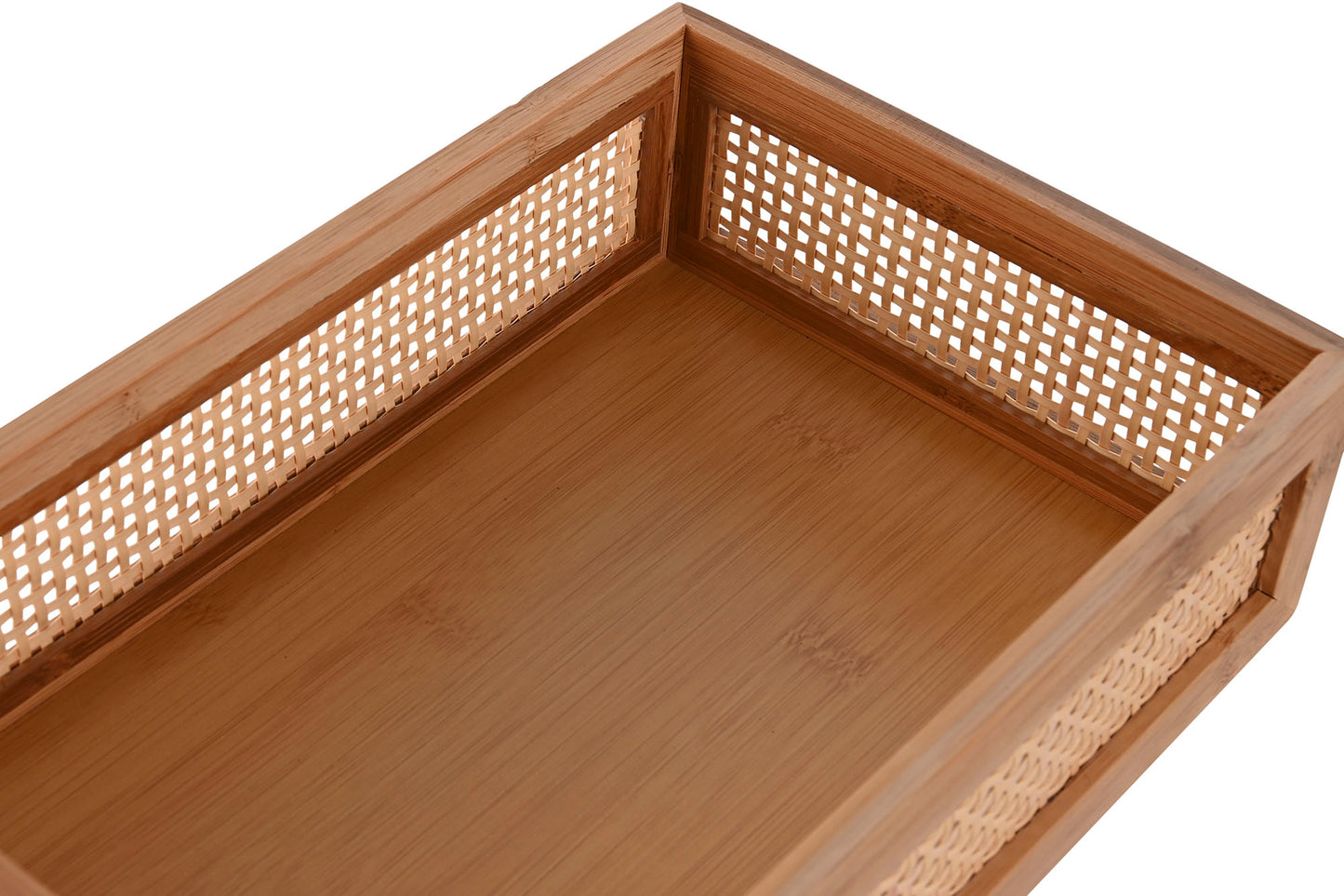 Tabuleiro Adriana bambu e rattan