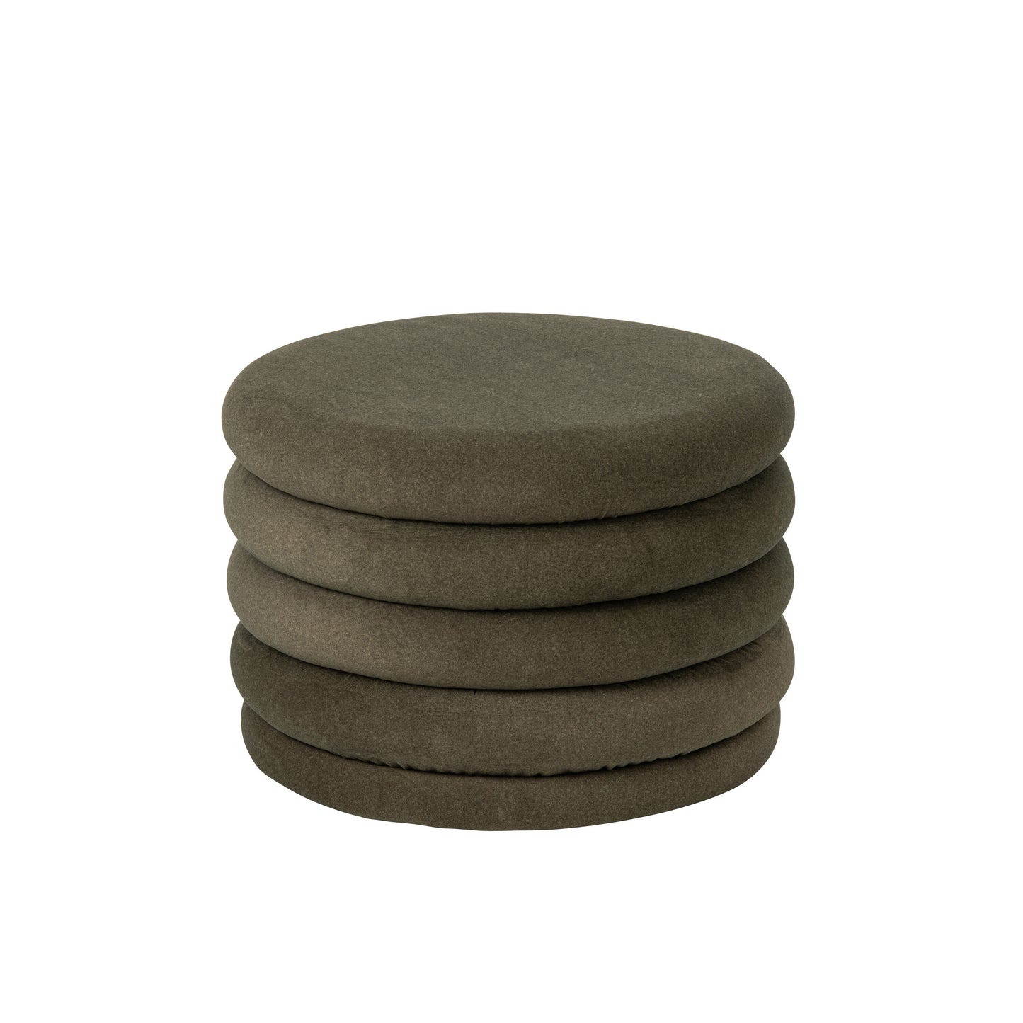 Pufe Mich Veludo Verde Escuro com Arrumação