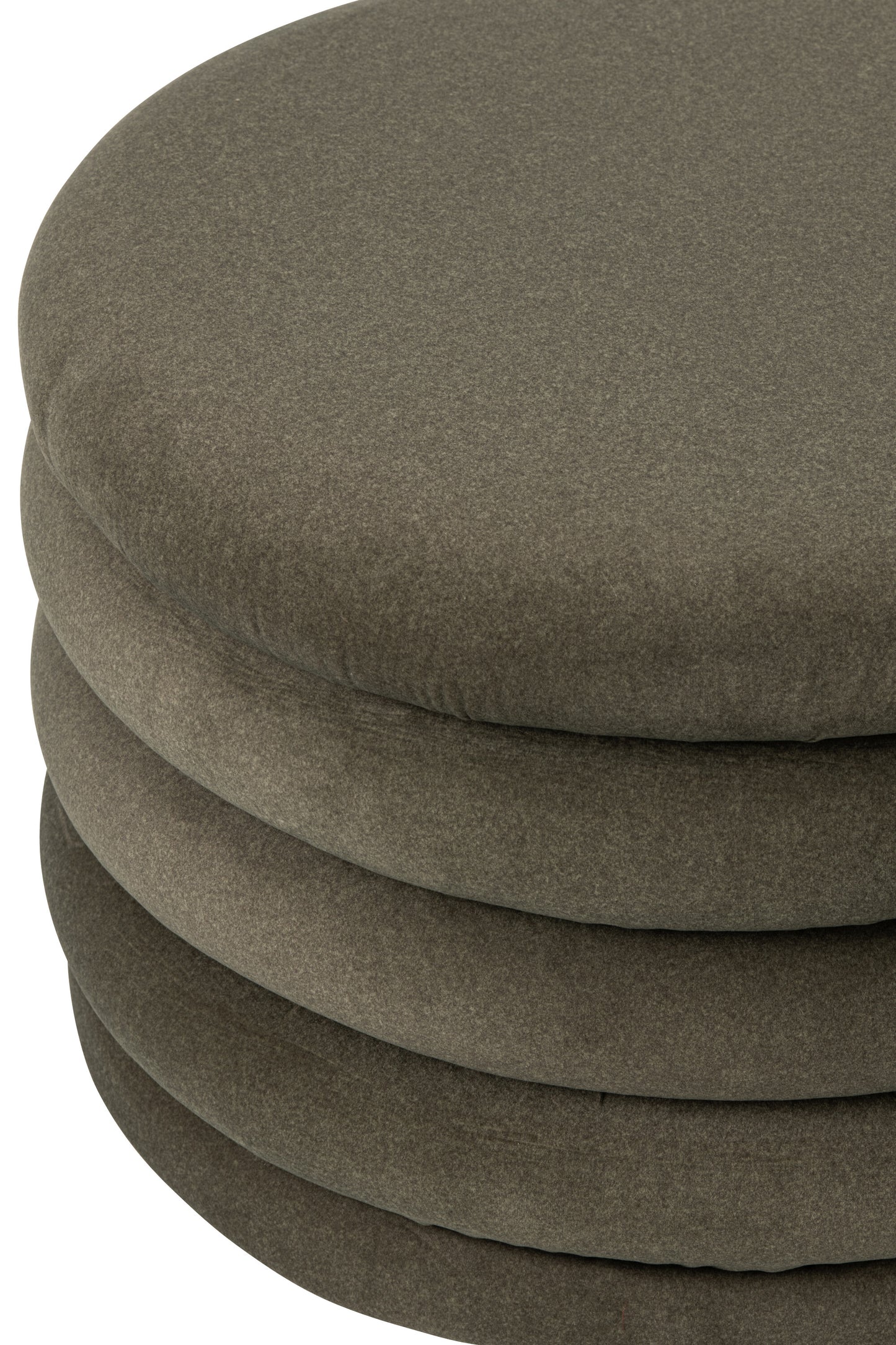 Pufe Mich Veludo Verde Escuro com Arrumação