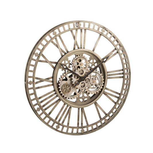 Relógio de Parede Vintage Dourado Antigo