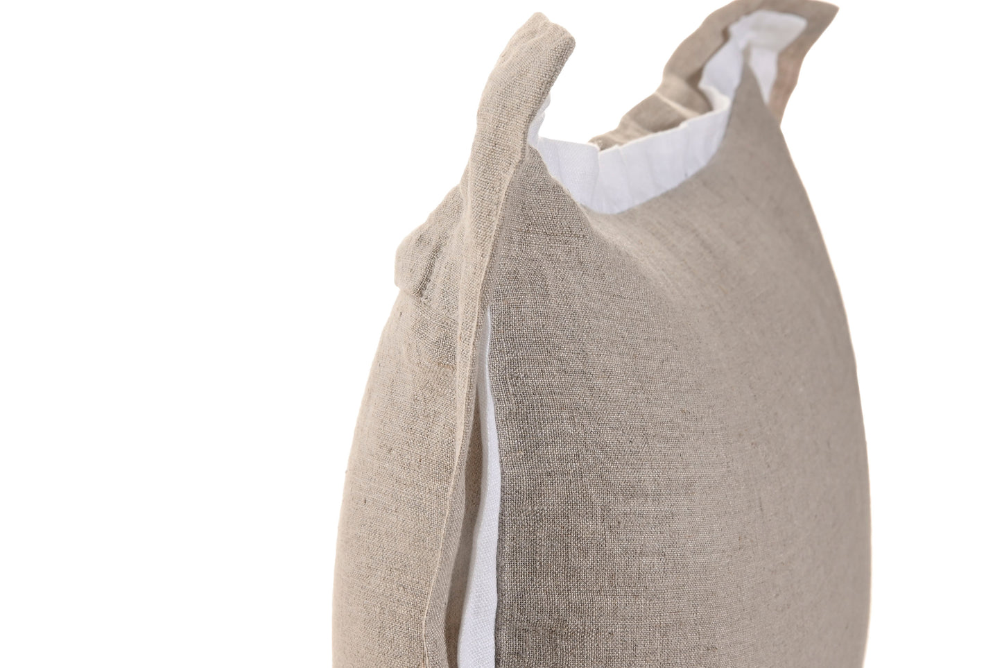 Almofada linho natural e branco 40x60cm