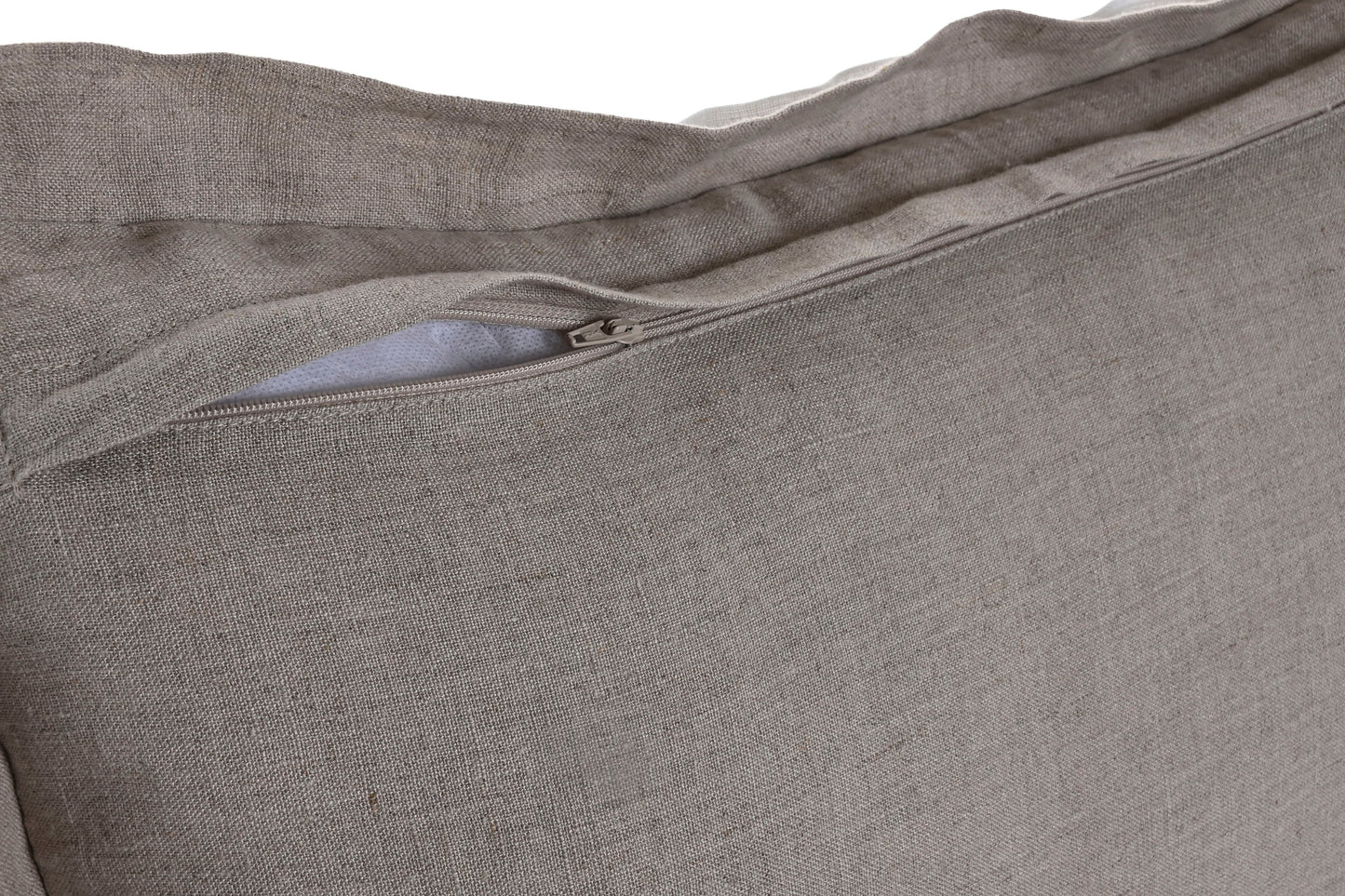 Almofada linho natural e branco 40x60cm