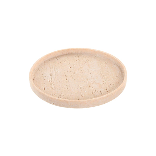 Tabuleiro redondo efeito travertino 23cm