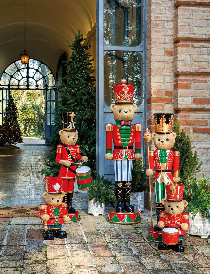 Ursinho Guarda Real de Natal com LED