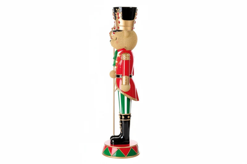 Ursinho Guarda Real de Natal com LED