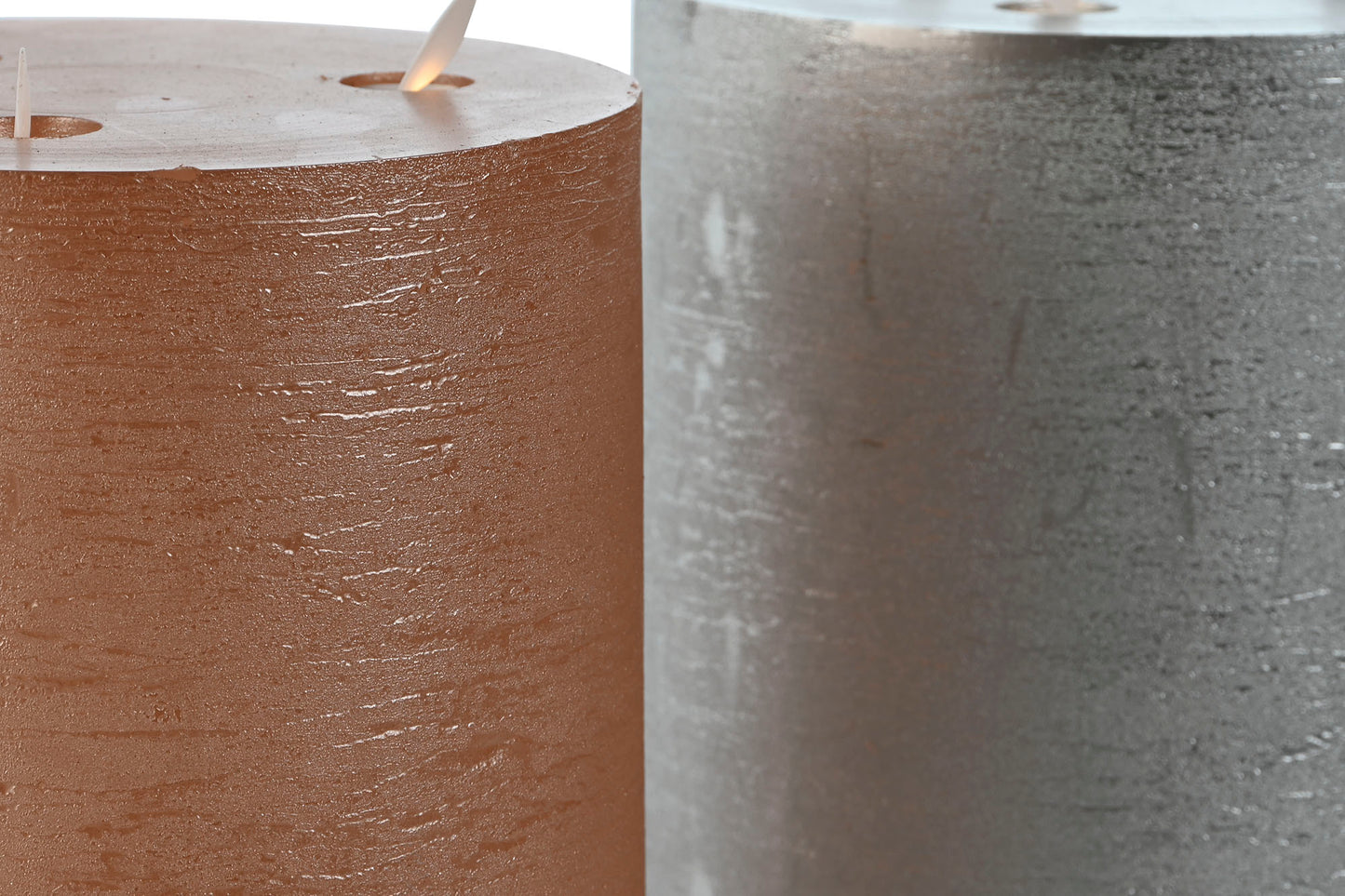 Vela LED em resina com 3 LED 20 cm