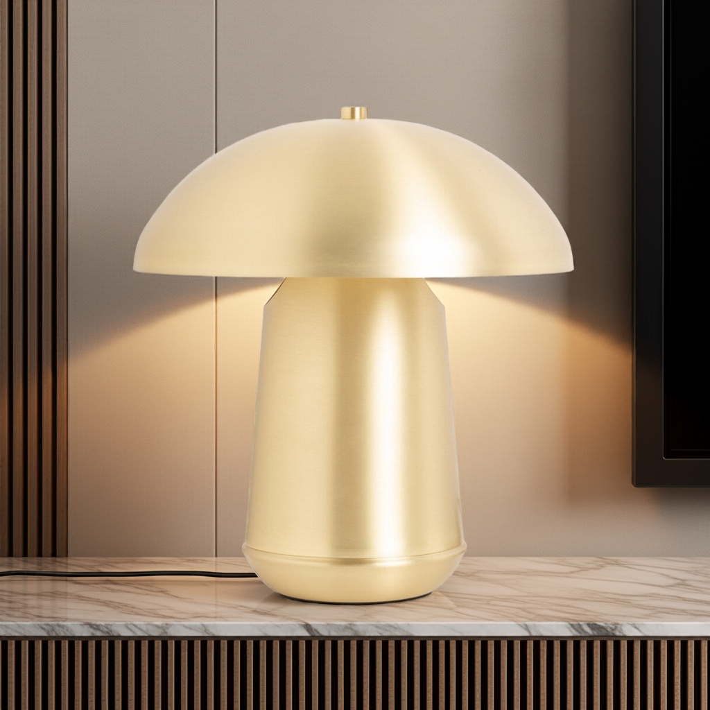 Candeeiro de mesa Lena dourado