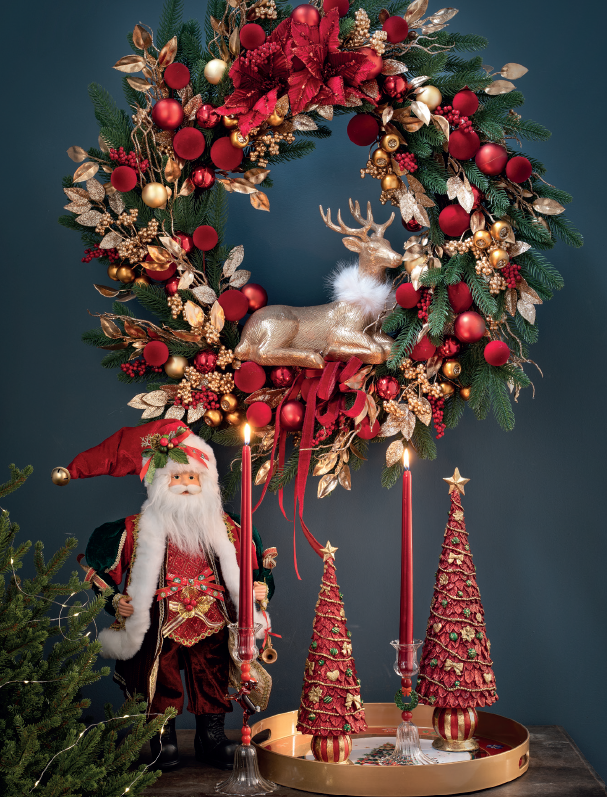 Grinalda de Natal com Rena Royal Forest Ø80 cm