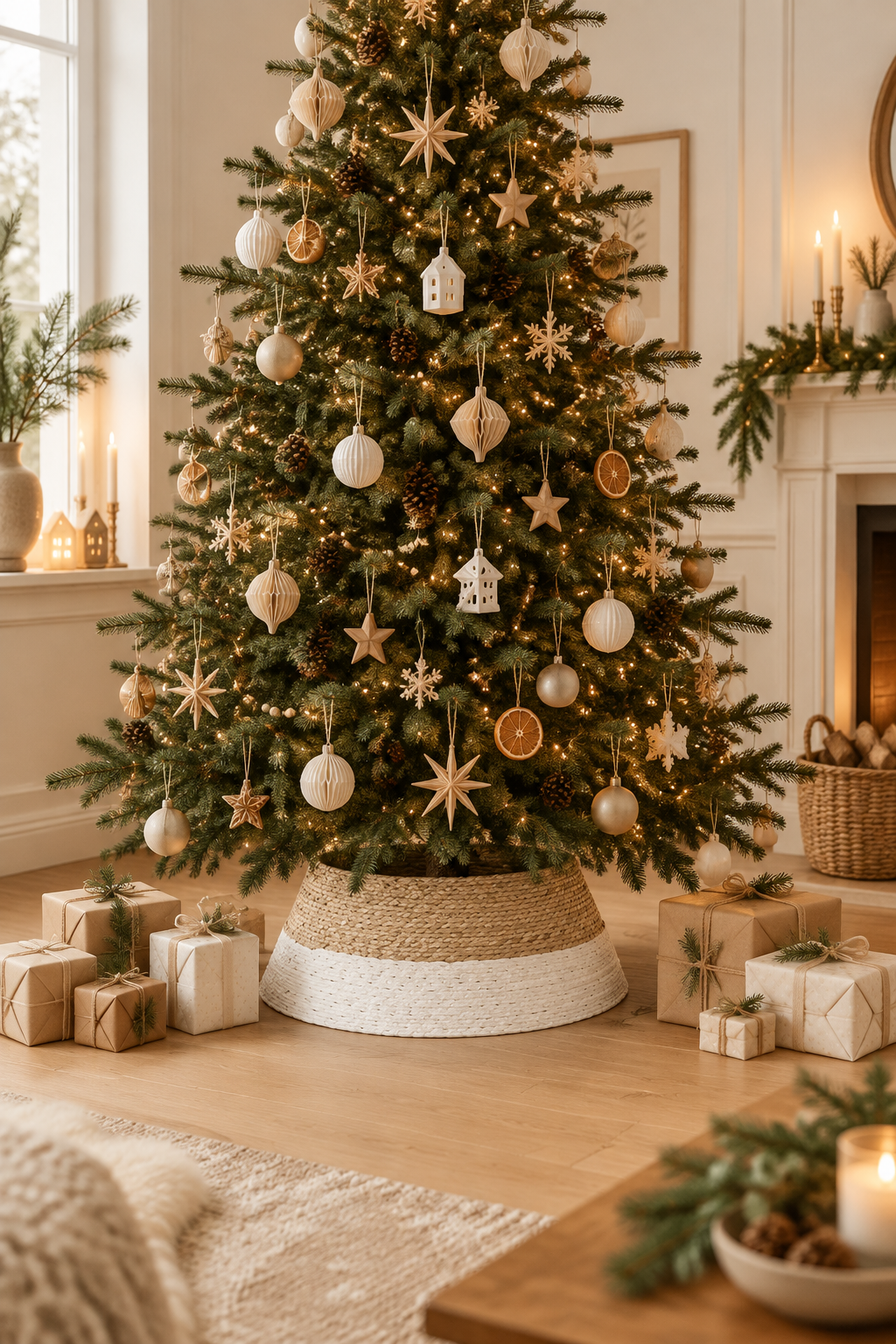 Base de Árvore de Natal Corda Algodão – ambiente