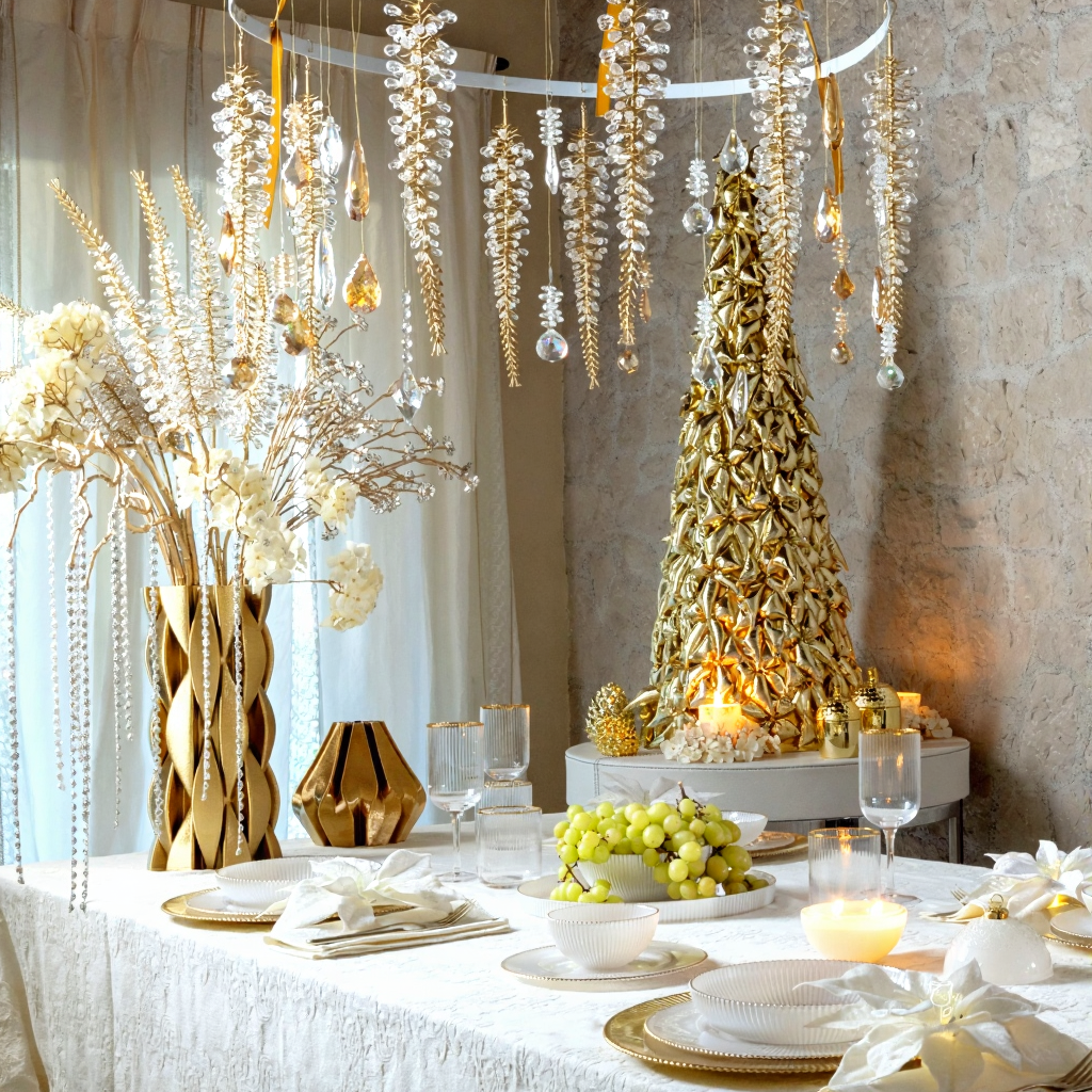 Jarra Intreccio Dourado 30 cm