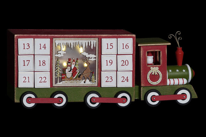 Calendário Advento Comboio Vermelho