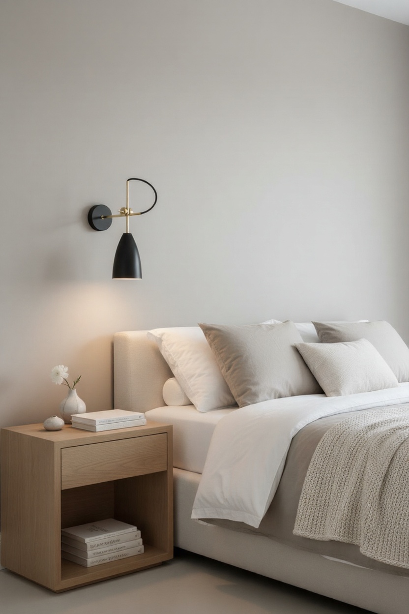 Schwarze Wandlampe Manus